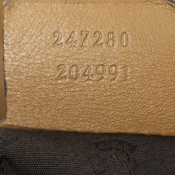 Gucci Tan Embossed Leather Shoulder Bag - Picture 10 of 10